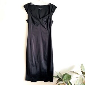 Zara midi bow back cocktail dress